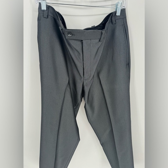 Calvin Klein Men's Metallic Gray Dress Pants - Picture 2 of 13